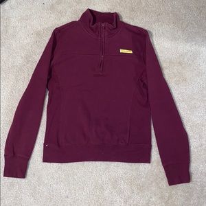 Burgundy half zip